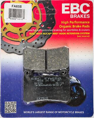 Ebc Pair Premium Sfa Organic Oe Replacement Brake Pads Mpn Fa Ebay