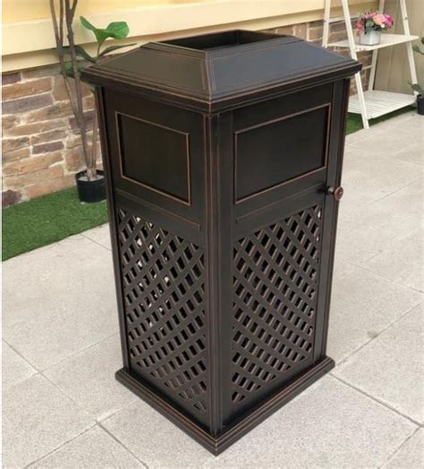Cast Aluminium Waste Bin Aspire