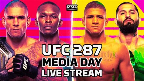 Ufc Pereira Vs Adesanya Media Day Live Stream Mma Fighting