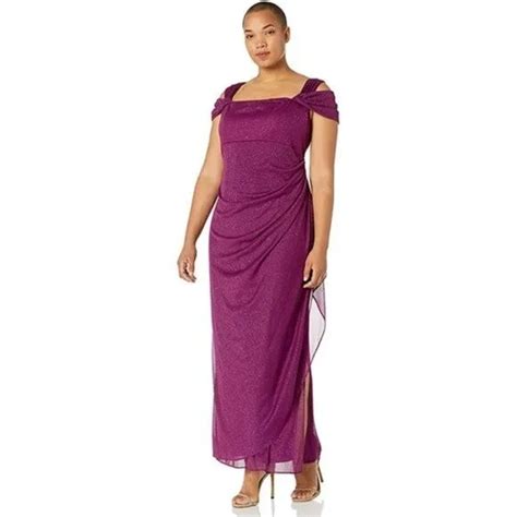 Alex Evenings Dress Purple Cheap Sale Changeyourwindows