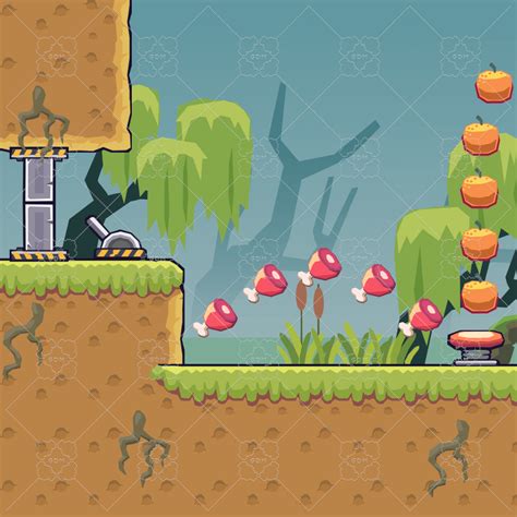 D Seamless Tileset Swamp Area Gamedev Market