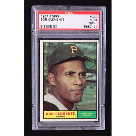 Roberto Clemente 1961 Topps 388 PSA 9 OC Pristine Auction