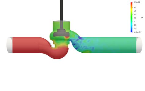 Valve Simulation Using CFD Pressure Loss Cavitation CFD Freelancing