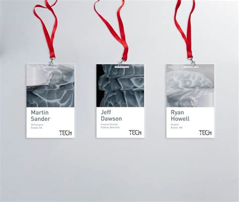 Name card design, Conference badges design, Event badge design