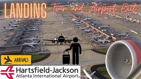 Hartsfield Jackson Atlanta Intl Airport Atl Landing And Route From The Plane To The Exit Ep