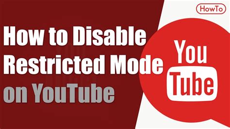 How To Disable Restricted Mode On Youtube YouTube