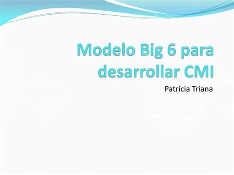 Modelo Big 6