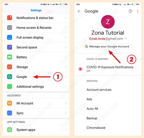 Cara Ganti Password Gmail Di Hp Android Akun Google Zotutorial