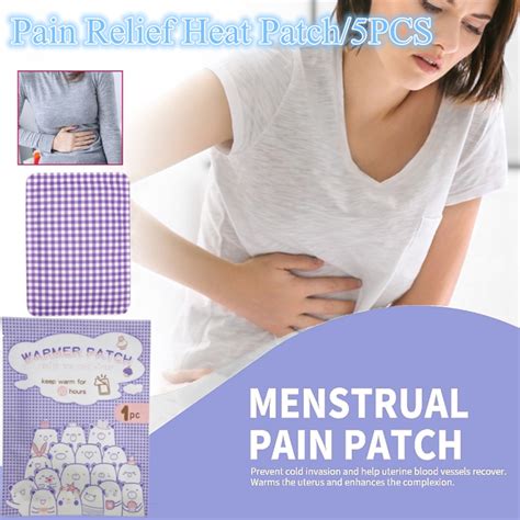 Pcs Menstrual Cramp Pain Relief Heat Patch Hot Compress Body Warmer Self Heating Adhesive Pad