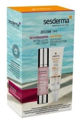 Sesderma Zestaw Repaskin Silk Touch Fotoprotektor SPF 50 Resveraderm