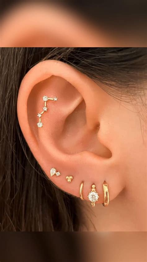 Ear Ring Ideas Ear Ring Inspo Cartilage Piercings Ear Jewelry