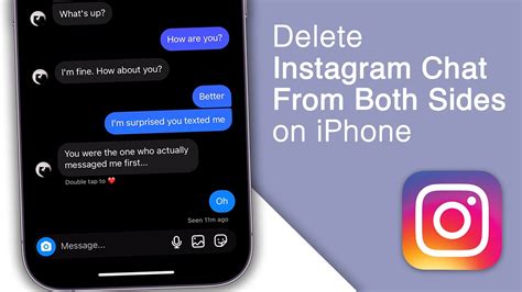 How To Delete Instagram Chat From Both Sides Youtube