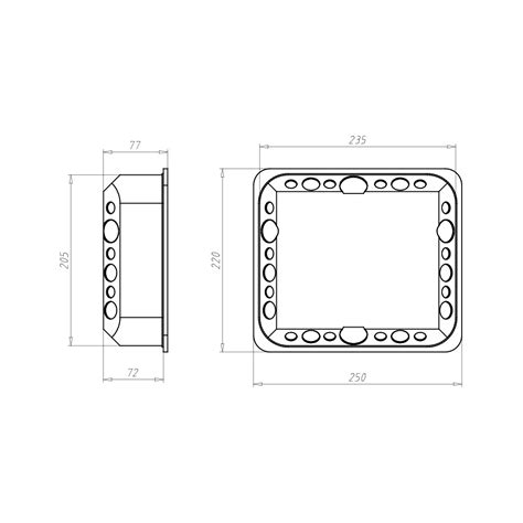 Kaiser 9197 77 Verbindungskasten Halogenfrei 235x205x72mm