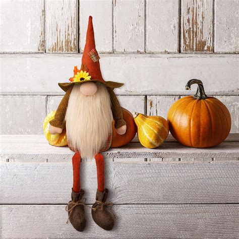 The Holiday Aisle Fall Fabric Gnome Shelf Sitter Décor Reviews