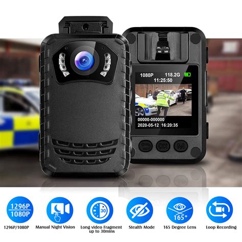 Boblov Small Wearable Body Camera Night Vision Full Hd P For