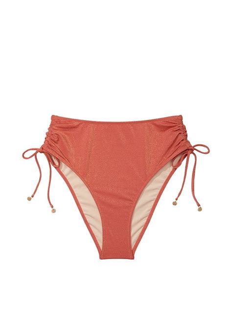 Büzgülü Yüksek Bel Cheeky Bikini Altı