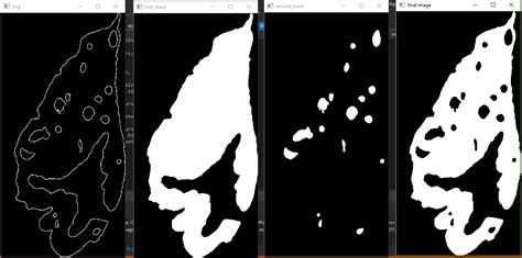 Python Building Nested Mask From Contours With Opencv Stack Overflow