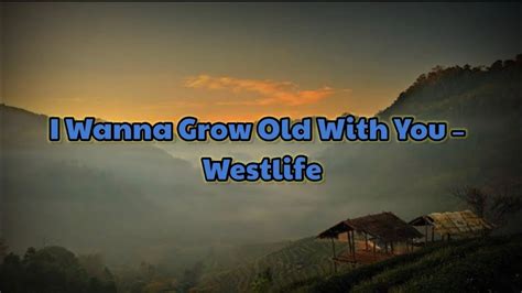 I Wanna Grow Old With You Westlife Youtube