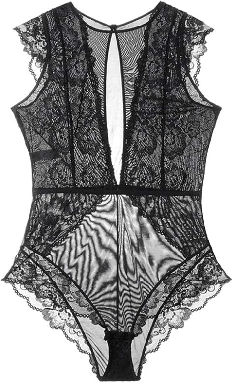 Awake Lingerie Bella Body Top Elegante In Pizzo A Rete Intimo Donna Da Notte Sexy Biancheria