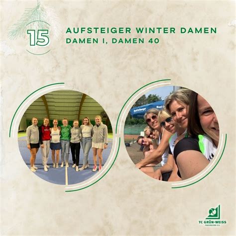 Adventskalender 22 Aufsteiger Winter Damen TC Grün Weiss Paderborn