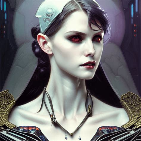 Gothic Maiden Portrait · Creative Fabrica