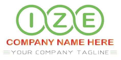 premium vector ize letter logo design