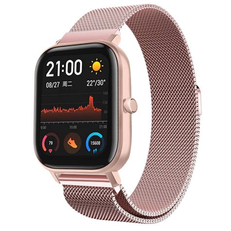 Xiaomi Amazfit Gts Milanese Armband Rosa Smartwatcharmbaender De