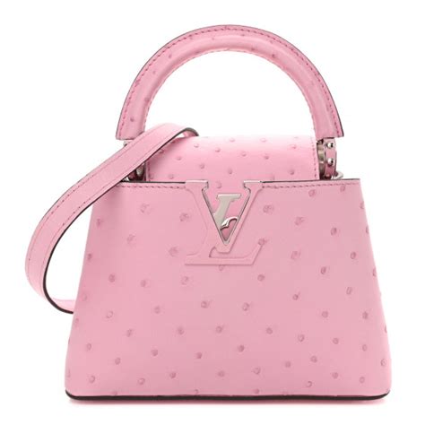 Louis Vuitton Ostrich Capucines Mini Pink Fashionphile