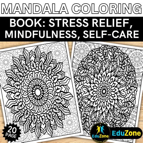 Mandala Coloring Book Printable Mandala Coloring Book For Inner Peace