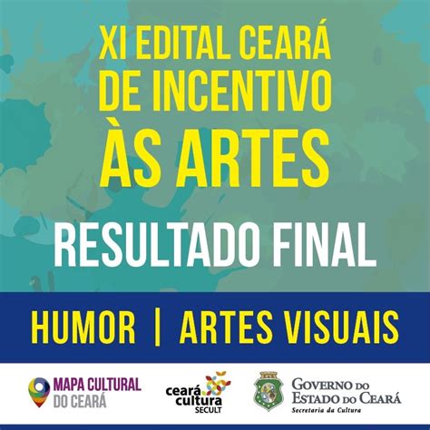 XI Edital Incentivo às Artes Secult divulga o resultado final dos