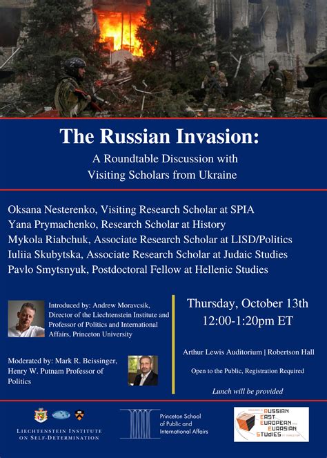The Russian Invasion: A Roundtable Discussion with Visiting Scholars