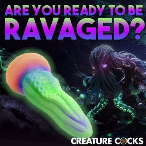 Creature Cocks Tenta Cock Glow In The Dark Silicone Dildo Sex Toy HotMovies