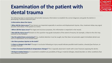 Traumatic Dental Injuries Ppt