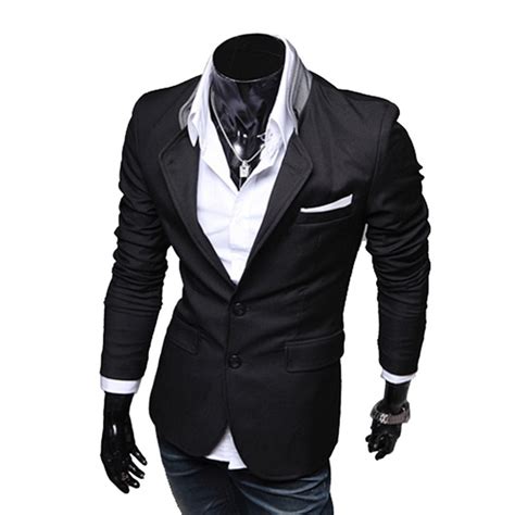 Fashion Men Blazer Casual Suits Slim Fit Suit Jacket Men Costume Homme