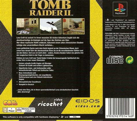 Tomb Raider II cover or packaging material - MobyGames