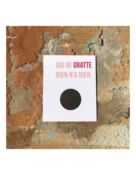 Carte annonce de grossesse à gratter Qui ne gratte rien