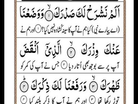 Surat Alam Nashrah Verse With Tajweed Explanation Youtube