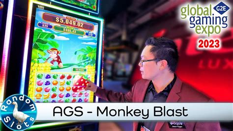 G2e2023 Ags Monkey Blast Slot Machine Preview Youtube