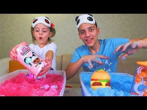 Меняемся ПОДАРКАМИ Куклы ЛОЛ в Джелли Бафф Jelly Baff challenge LOL ...