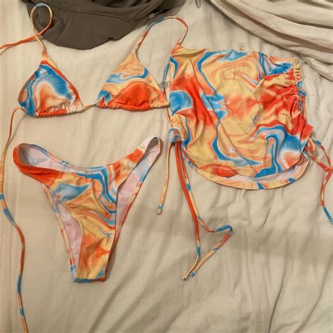 Shein 3 Piece Bikini Set Only Worn Once In Great Depop