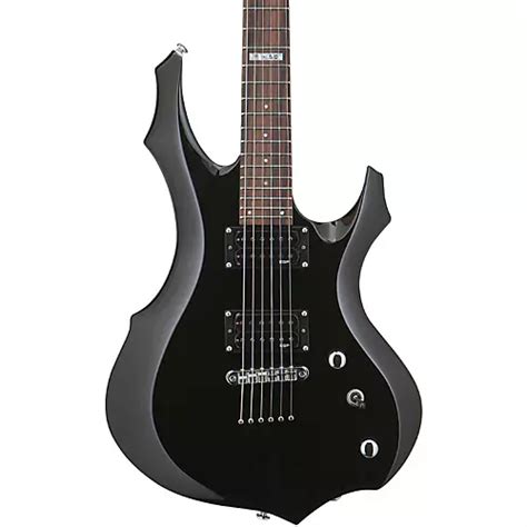 Esp F 50 Electric Guitar Black Chrome Hardware Musicians Friend