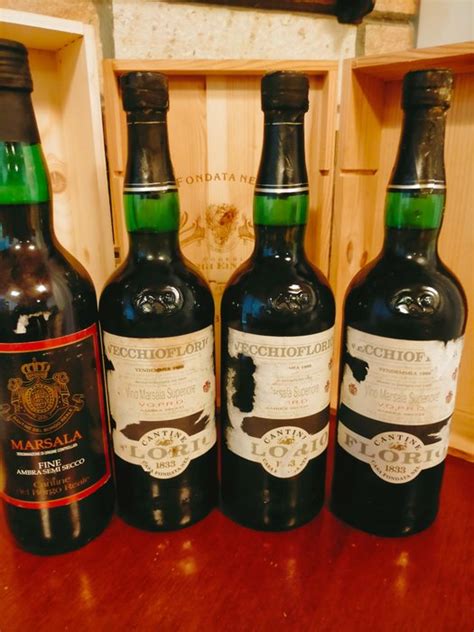 Marsala; 3 x 1986 Florio Superiore Vecchioflorio & 1 x NV - Catawiki