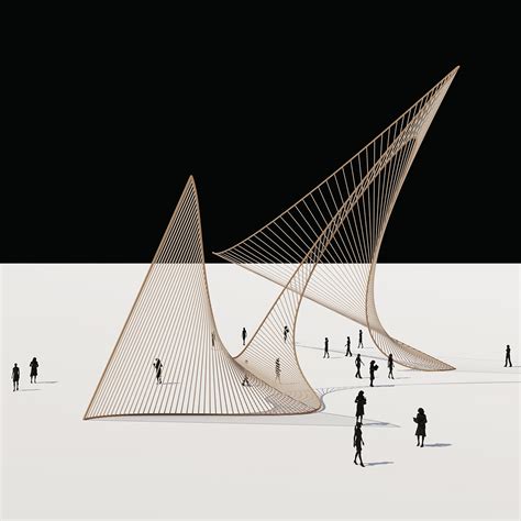 Sine Curve Gate Pavilion Rhino Grasshopper Tutorial Behance