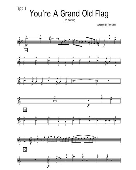 You're A Grand Old Flag – TomKubis