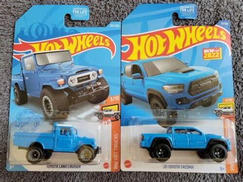 Hot Wheels Toyota Land Cruiser Toyota Tacoma Lot Of