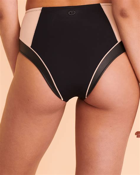 Rip Curl Mirage Ultimate High Waist Bikini Bottom Black Sand Bikini Village