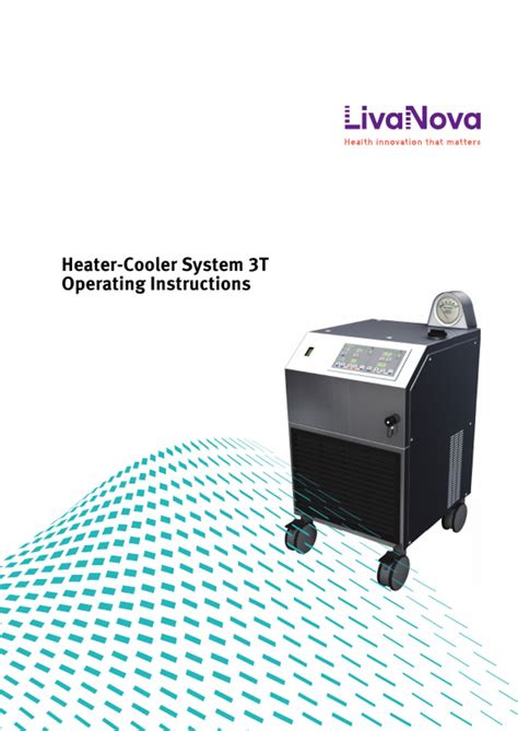 Livanora Sorin Stockert 3t Heater Cooler System Operating Instructions