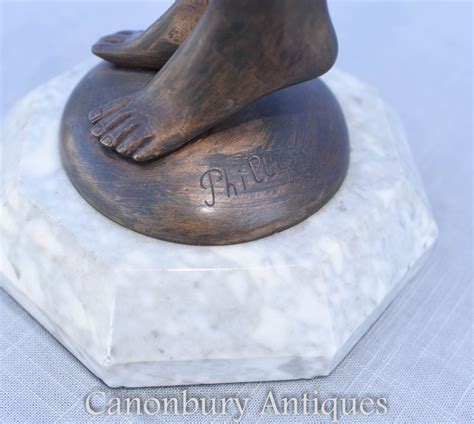 Original Art Deco Figurine By Philippe Nude Female Statue