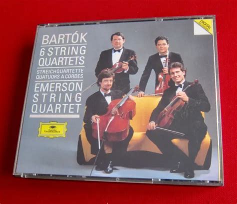 EMERSON STRING QUARTET Bartok Set 2 Cd Dg Wg Dop No Ifpi Argento