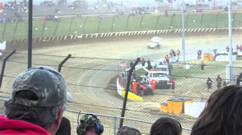 Letsracetwo Eldora Speedway World Of Outlaws Heat Race Youtube